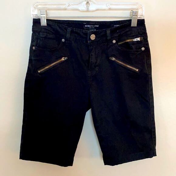 Kenneth Cole Jess skinny black shorts 2 - Picture 1 of 13